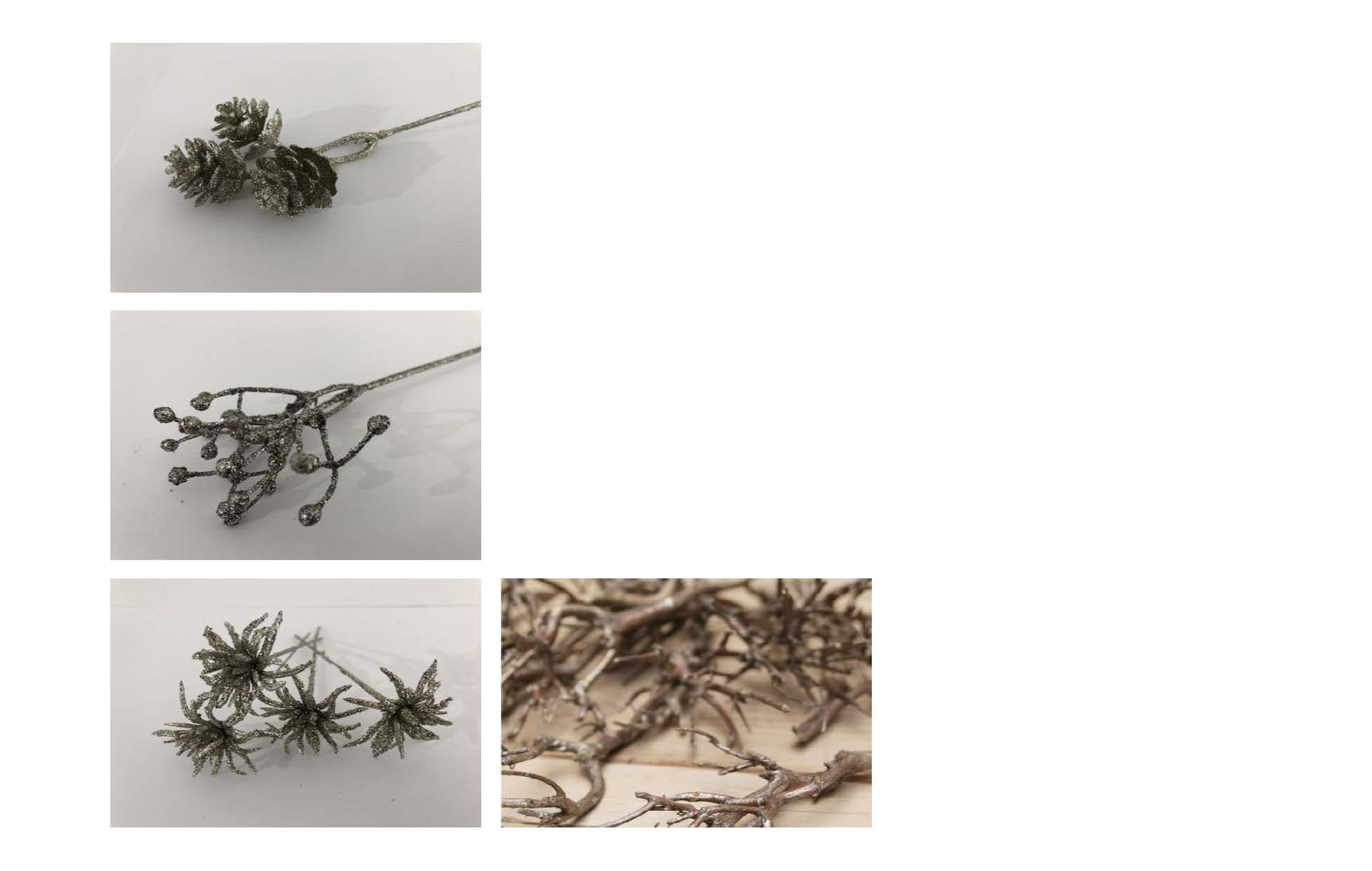 Dekorationsmateriale - Sølv/Platin