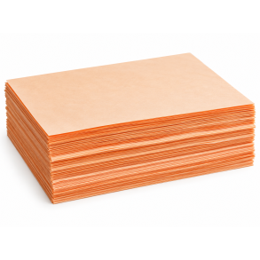 Silkepapir Orangebrun 50x75 cm 5 kg.
