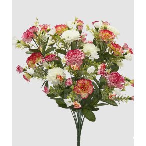 Kunstig blomsterbuket garofano mix H 50 cm
