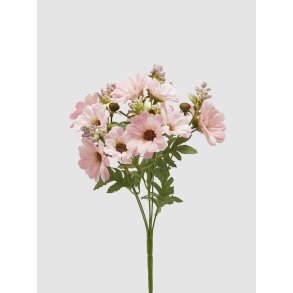 Zinnia blomsterbuket H 35 cm