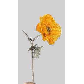 Poppy silk gul/orange 75 cm