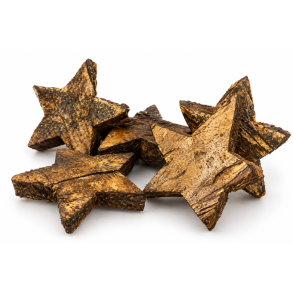 Coco Stars 5 cm, Gold Wash 100 stk