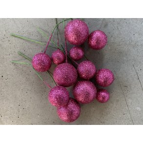 Glitterbr Pink 18/23/30 mm, 144 stk