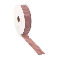 Velour stripe ribbon Malve