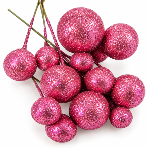 Glitterb�r Pink 18/23/30 mm, 144 stk