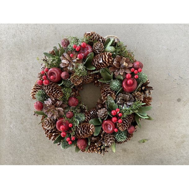 Pixi Krans Rd ble/Natur 48 cm 