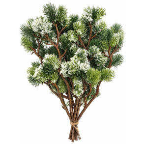 Bonsai grangren med sne 8 stk.