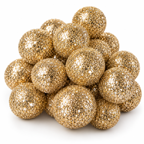 Glitterb�r Champagne 20/25/30 mm, 144 stk. 