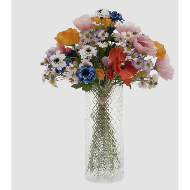 Cosmo færdig blomsterbuket m. vase