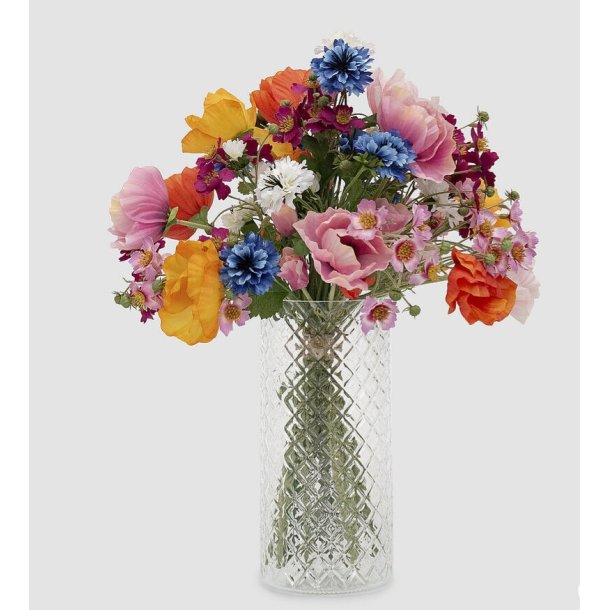 Cosmo færdig blomsterbuket m. vase
