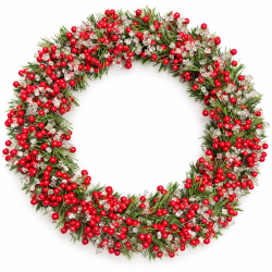 Iced pine and berry ringe 15 cm
