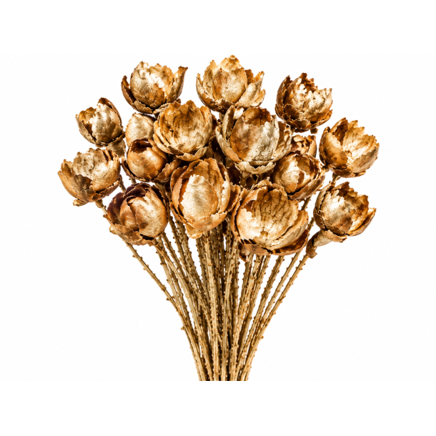 Palm cup on twig gold 25 stk.