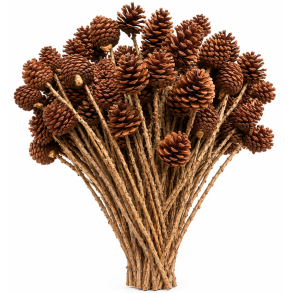 Pine cone on twig 100 stk.