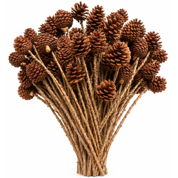 Pine cone on twig 100 stk.
