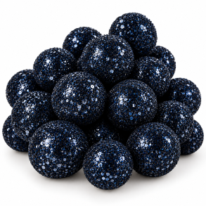 Glitterb�r bl�sort 144 stk