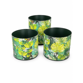 Metalskjuler blomster s�t/3