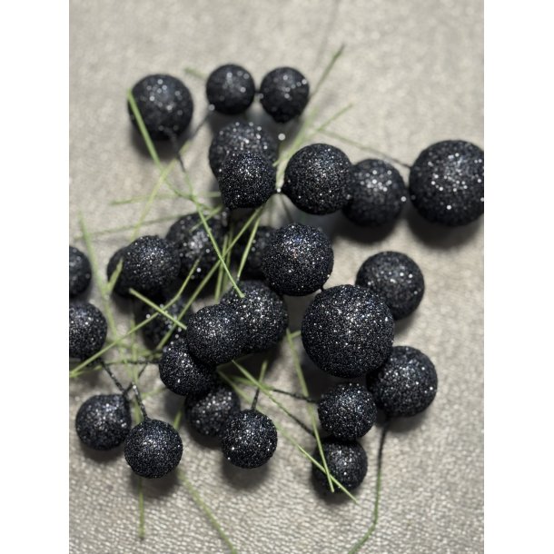 Glitterbr blsort 144 stk