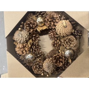 krans med guld D 30 cm