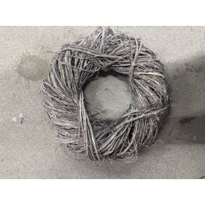 Natur krans hvid D 28 cm