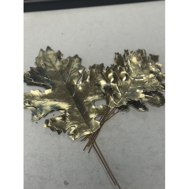 Egeblade guld 2 strrelser 