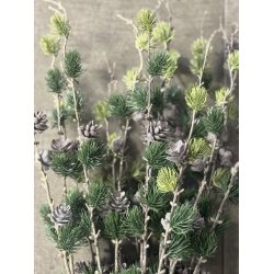 Sulten gran med kogler 98 cm