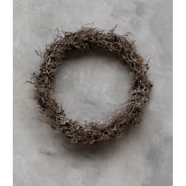 Bonsai grey moss wreath thin 40 cm