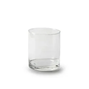 Cylinder glas H 10 x D 9 cm